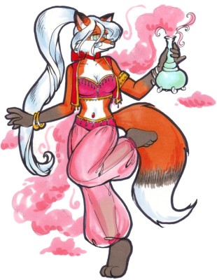 The First Ever Image Of Phorm The Vixdjinn (By Sue-Chan)