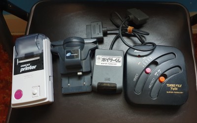 Game Boy Printer, Nintendo e-Reader, SNES Voicer-kun, Turbo File Twin