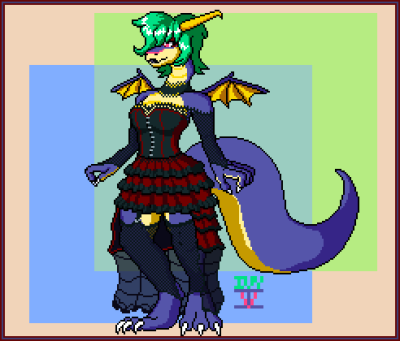 This is the original design. It's good! I just wanted to set it apart from my other forms more, and I didn't like the mesh at the bottom of this dress in hindsight