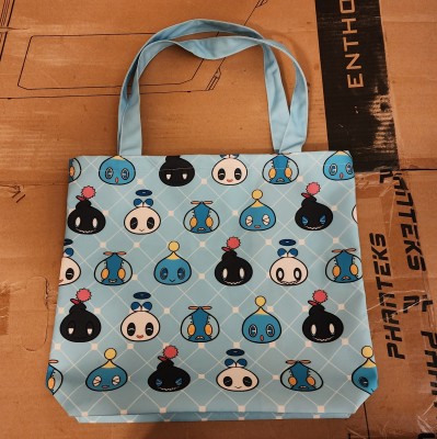 A Chao tote bag purchased at the Megaplex 2025 Dealer's Den. Made by Lava Alley.