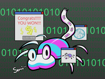 A fully-colored, illustrated image of Art Fight user VAdaPEGA's OC, SCTLSRF.