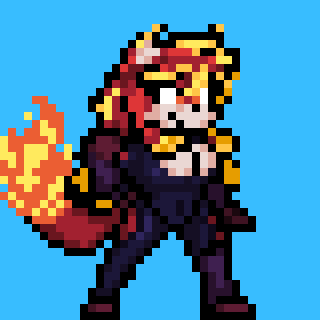 An idle animation of Phoenix done for Rivals of Aether.
